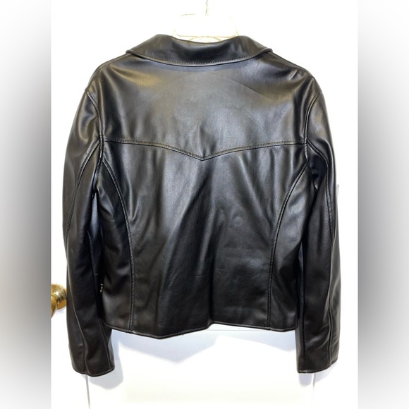 Lee Womens Leather Jacket Size L - Picture 7 of 9